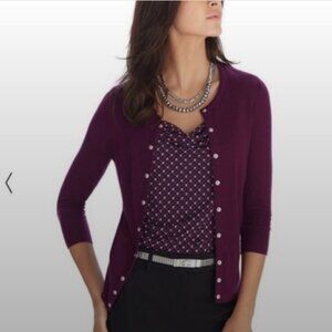 WHBM Color Port Snap Cardigan size Medium